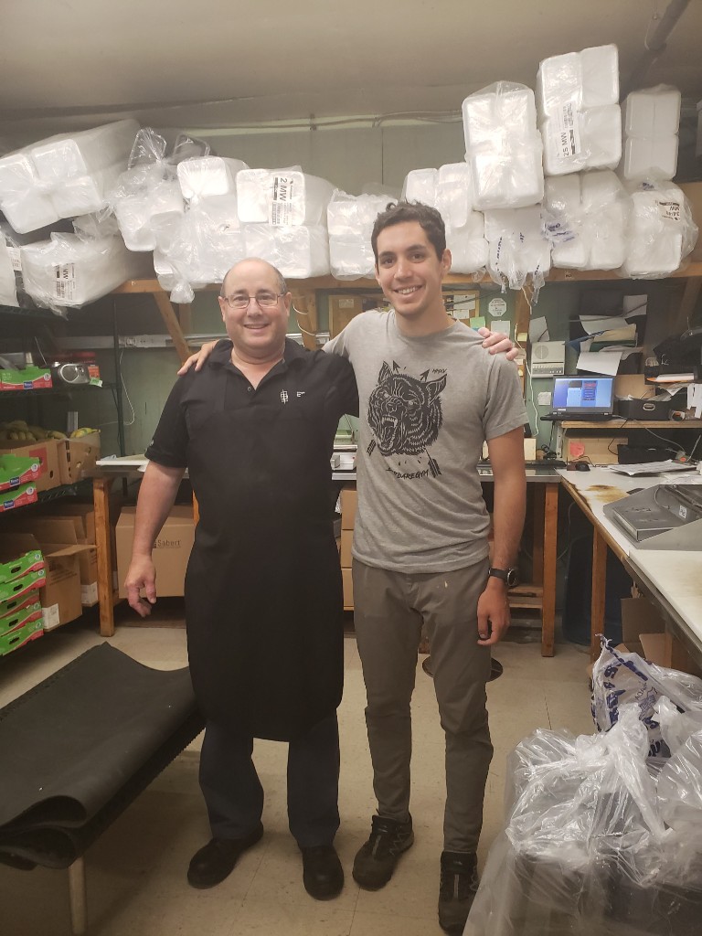 Working at a local supermarket
